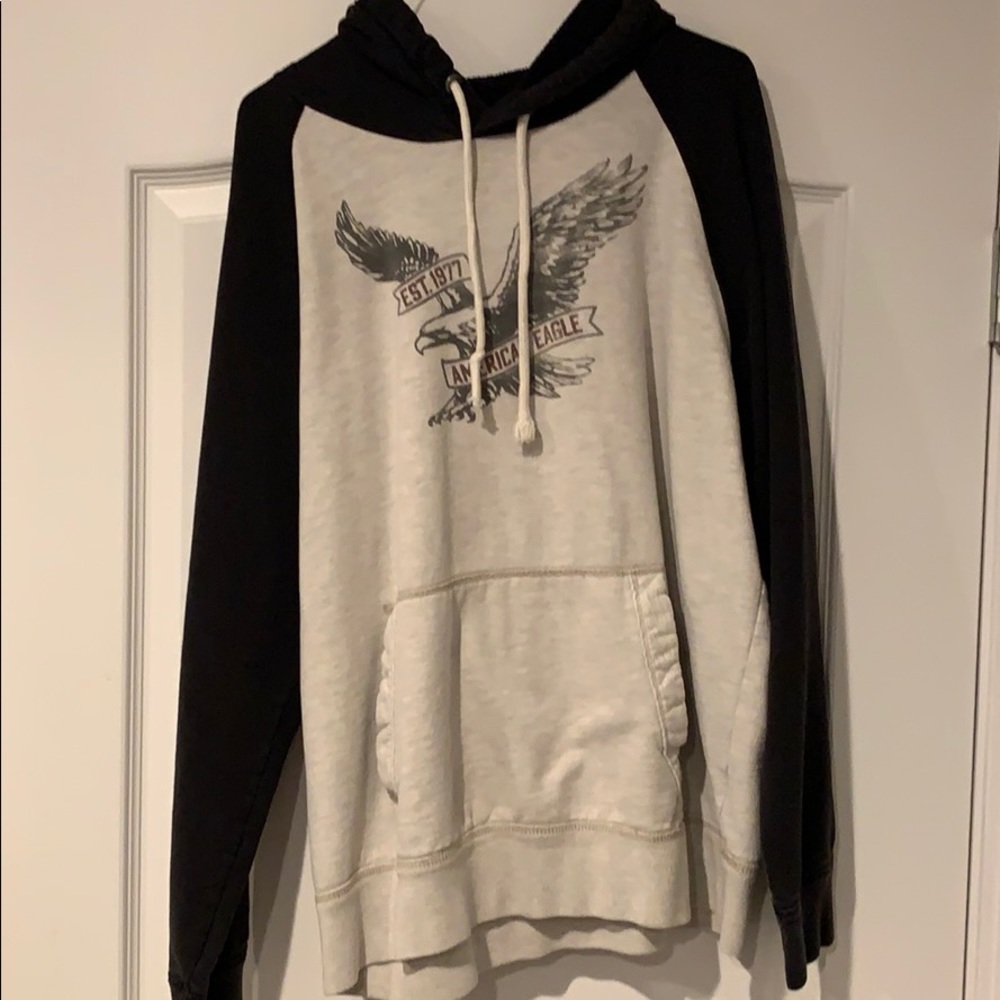 American Eagle Vintage Hoodie (Cream)